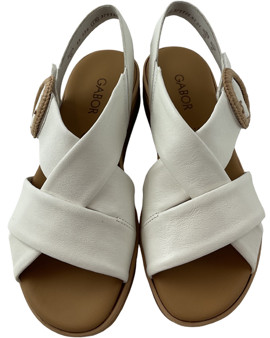 Gabor Damen Plateau Sandale 84.556.20 Creme  Nappa