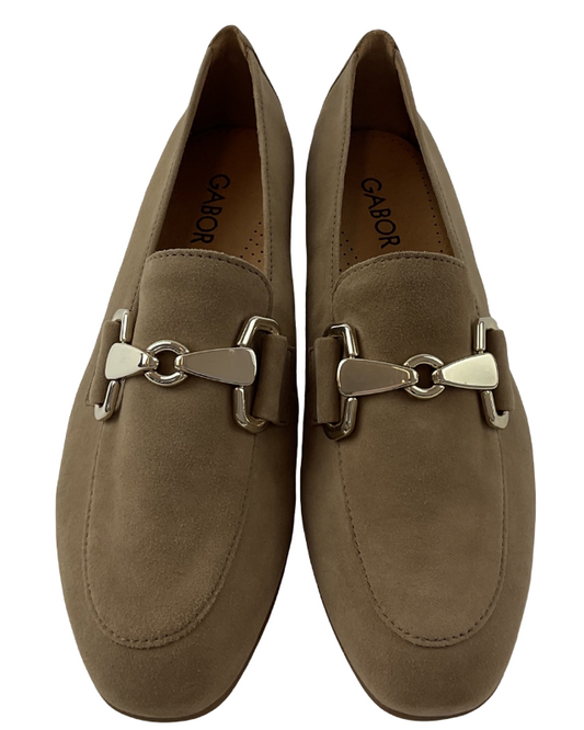 Gabor Damen Slipper 85.211.18 Samtchevreau peanut(gold)
