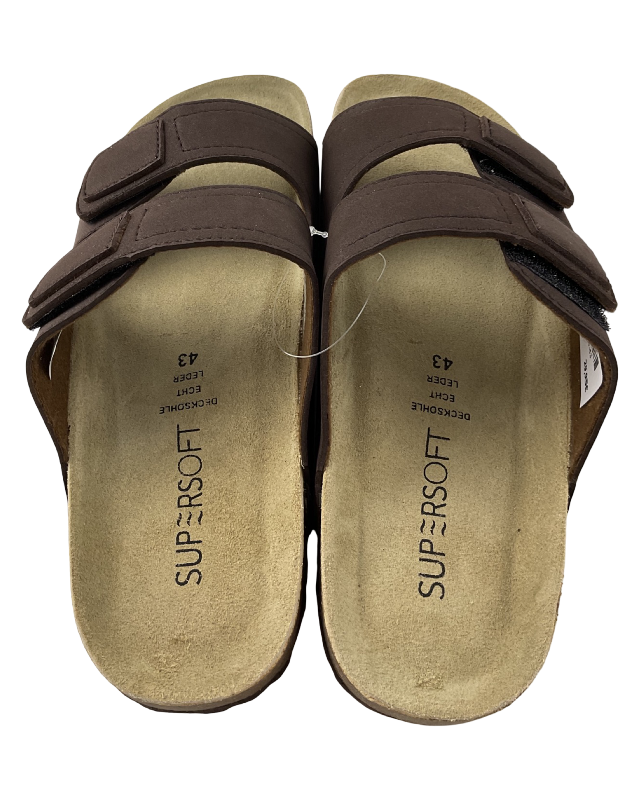 SUPERSOFT Herren Hausschuhe  Pantoffeln 174 197 DK.BROWN