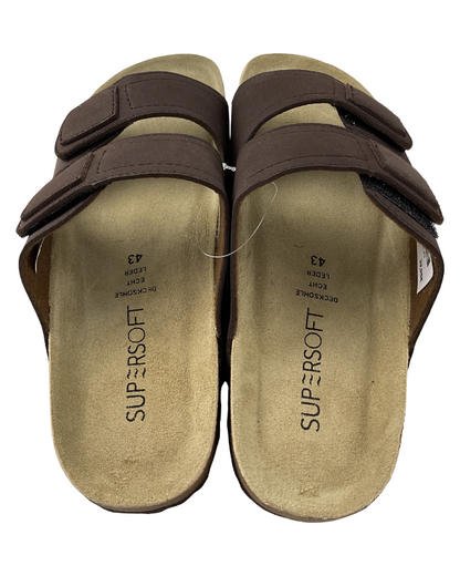 SUPERSOFT Herren Hausschuhe  Pantoffeln 174 197 DK.BROWN