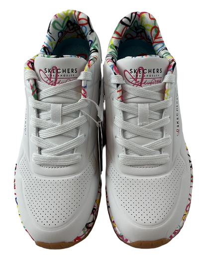 Damen Skechers Sneaker  Uno Loving Love -White 155506/WHT
