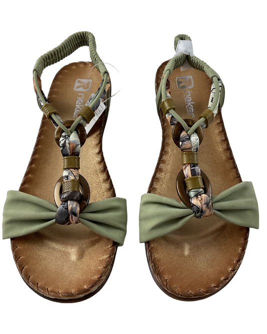 Rieker Damen Riemchensandalen V7568-52 Grün