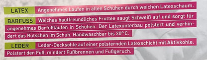 Morello Latex Einlegesohle Vital Komfort/Frische