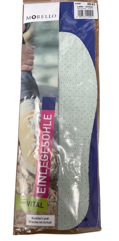 Morello Latex Einlegesohle Vital Komfort/Frische