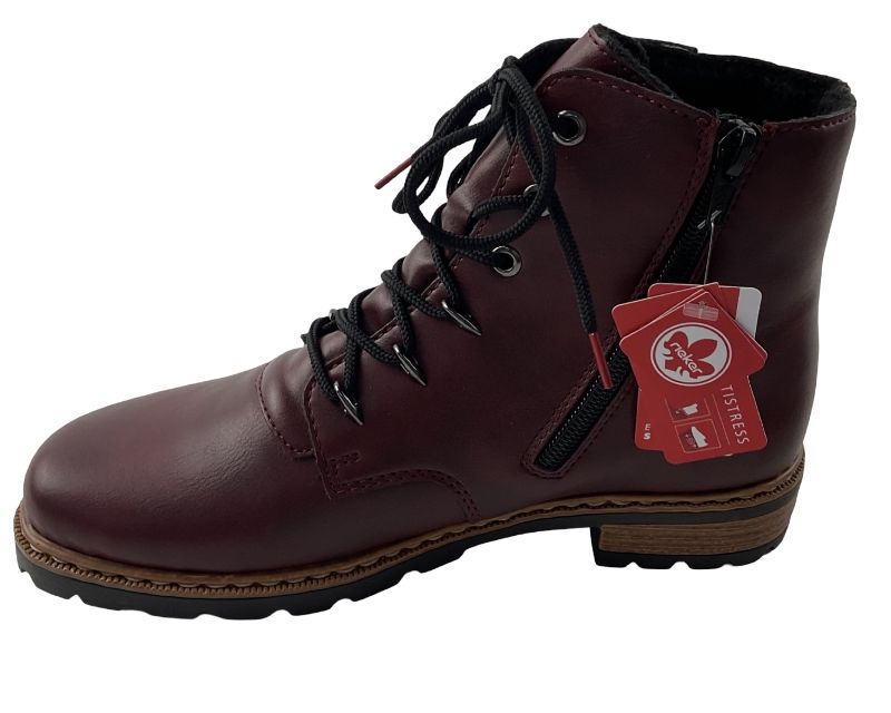 Rieker Damen  Kurzstiefel Z9344-30 Rot  Warmfutter