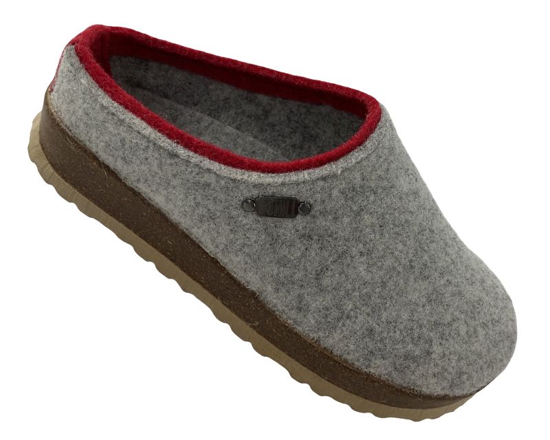 Supersoft  Damen  Pantoletten 522 533 LT.GREY  Filz