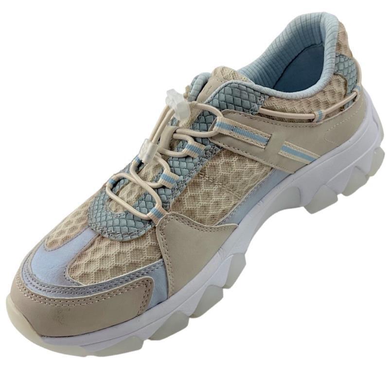 Bugatti Damen Sneaker 432-95208-5559-5242 Beige/Hellblau